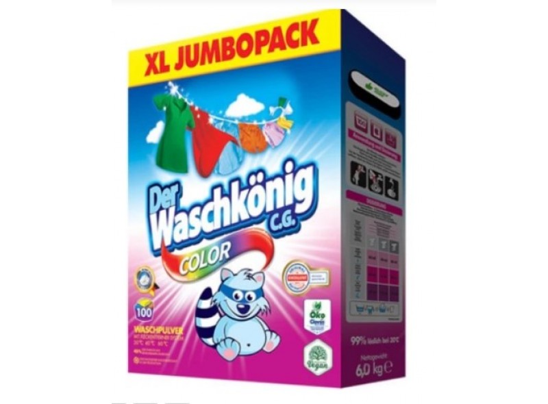 Порошок для прання WASCHKONIG Color 6 кг, к/к (97-074)